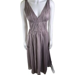 Vera Wang Tiered Layered Formal Evening Dress Dusty Purple Size 6